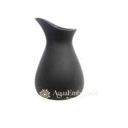 Jarra de cerámica negra, pitcher, servicio likid 25 CL.