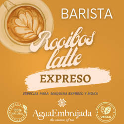 Rooibos latte. Especial para maquina espresso.