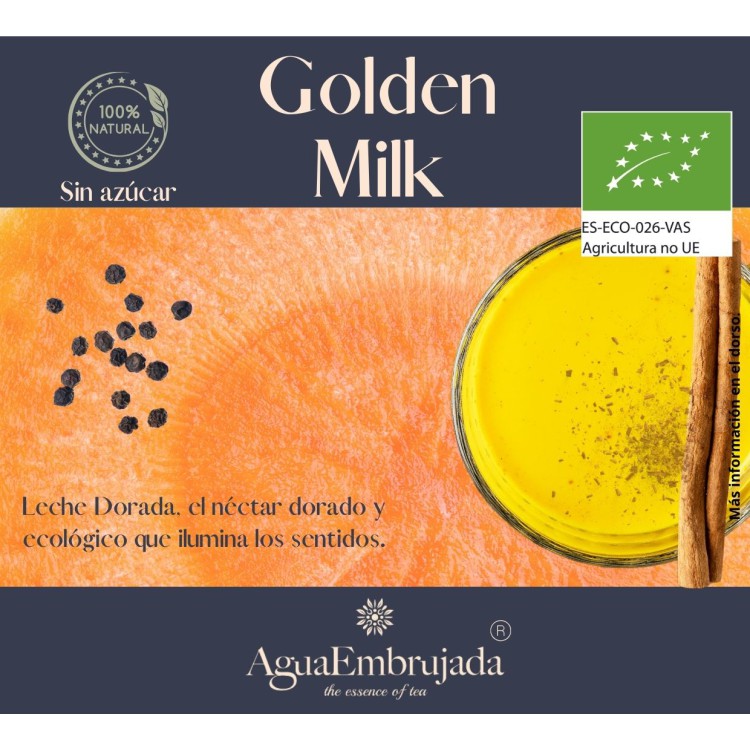 Leche dorada. Golden Milk ecológico