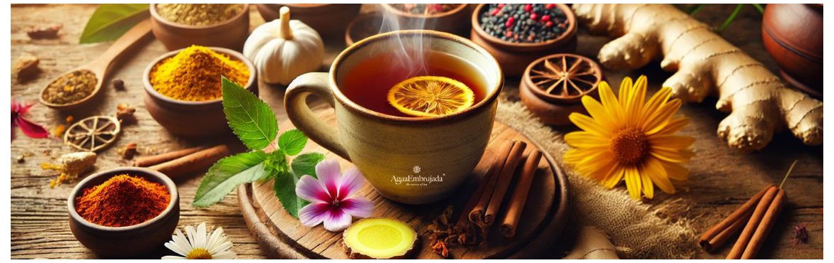 Infusiones funcionales naturales – bienestar en una taza. AguaEmbrujada